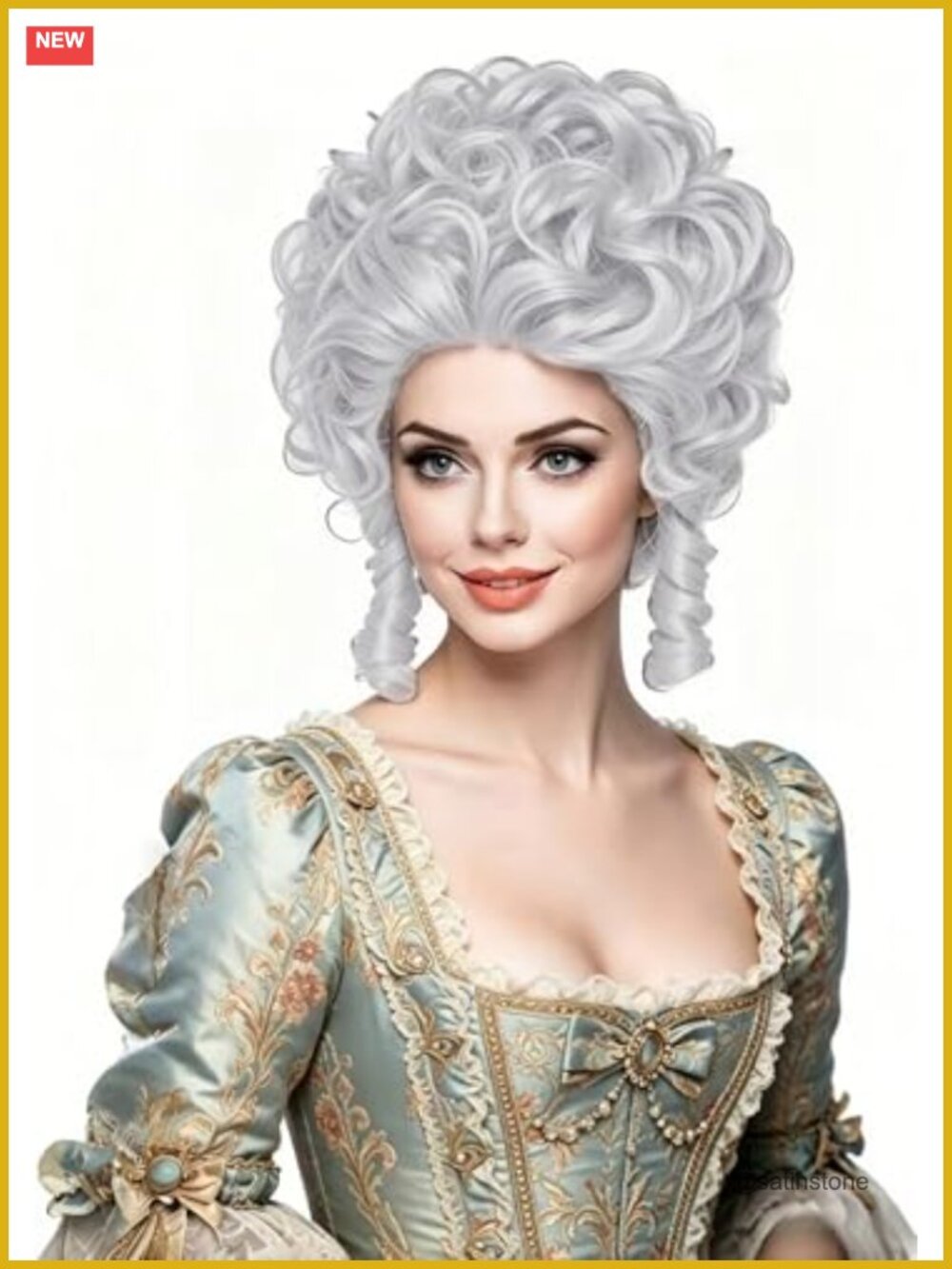 Short Curly Beehive Wig Heat Resistant Synthetic Updo Halloween Costume